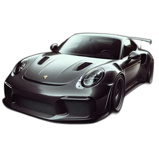 car, photorealistic, 3d render, concept art, cartoon, sleek, silver, sports transparent PNG cut-out