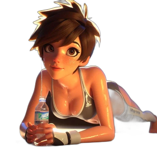 bottle, dress, robot, face, concept art, anime, pixel art, 3d render transparent PNG cut-out