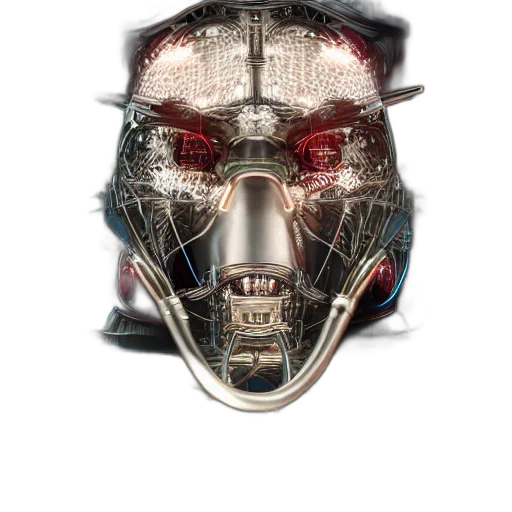mask, robot, face, cyberpunk transparent PNG cut-out
