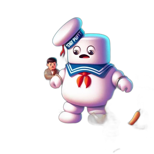 robot, food, staff, creature, 3d render, concept art, cartoon, photorealistic transparent PNG cut-out