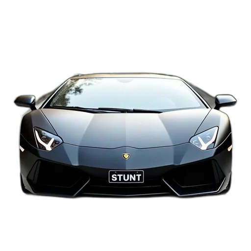 car, animal, 3d render, photorealistic, concept art, sleek, black, sports transparent PNG cut-out