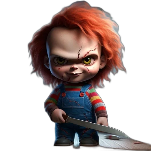 concept art, 3d render, comic book art, cartoon, menacing, character, distinctive, red transparent PNG cut-out
