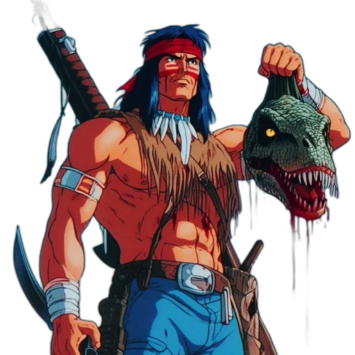 comic book art, concept art, fantasy art, pixel art, animated, figure, seemingly, warrior transparent PNG cut-out