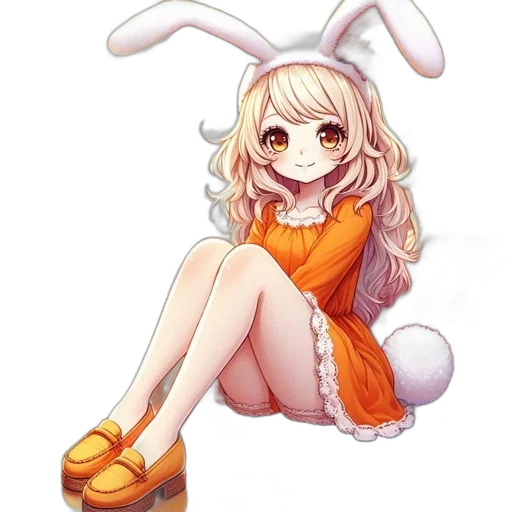 dress, creature, animal, shoes, pixel art, anime, cartoon, fantasy art transparent PNG cut-out