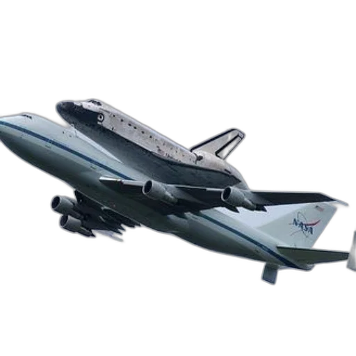 3d render, concept art, photorealistic, outer space, nasa, airplane, carrying, space transparent PNG cut-out
