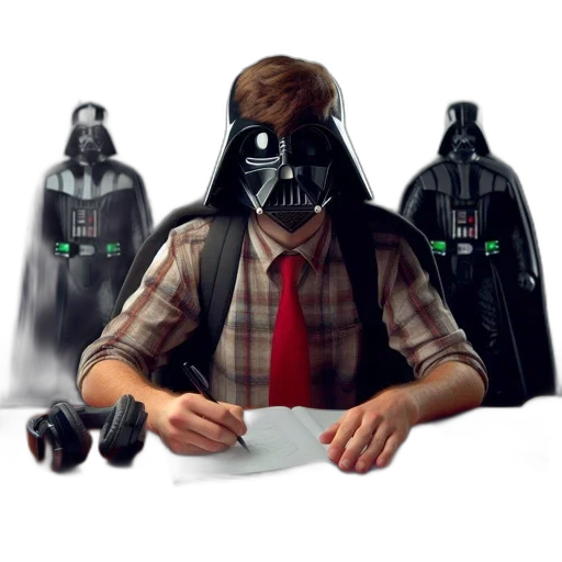 mask, staff, concept art, comic book art, fantasy art, photorealistic, person, casual transparent PNG cut-out