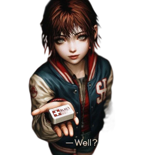 jacket, face, weapon, robot, pixel art, concept art, photorealistic, fantasy art transparent PNG cut-out