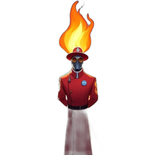 staff, jacket, hat, mask, concept art, pixel art, fantasy art, comic book art transparent PNG cut-out