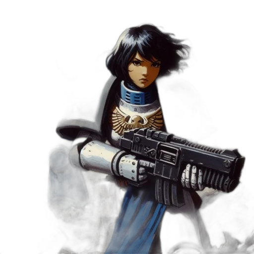 weapon, staff, robot, concept art, fantasy art, comic book art, pixel art, outer space transparent PNG cut-out