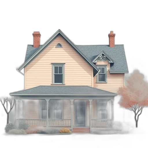 building, furniture, 3d render, concept art, photorealistic, watercolor, fog, snow transparent PNG cut-out
