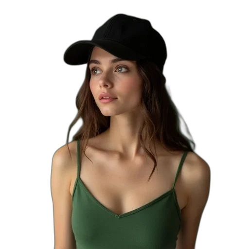 hat, dress, jacket, face transparent PNG cut-out