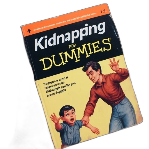 jacket, weapon, illustrated, book, titled, kidnapping, dummies, features transparent PNG cut-out