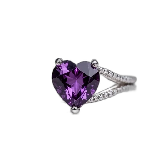 jewelry, crown, close-up, image, purple, gemstone, set, silver transparent PNG cut-out