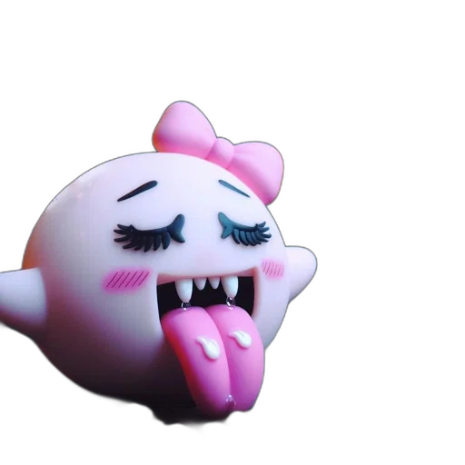 creature, face, mask, animal, 3d render, concept art, vaporwave, photorealistic transparent PNG cut-out