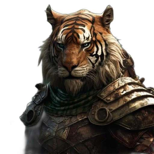animal, creature, weapon, mask, fantasy art, concept art, photorealistic, 3d render transparent PNG cut-out