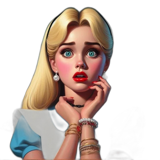 jewelry, face, staff, dress, concept art, fantasy art, cartoon, comic book art transparent PNG cut-out