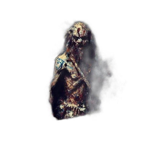 creature, mask, robot, face, concept art, fantasy art, watercolor, pixel art transparent PNG cut-out