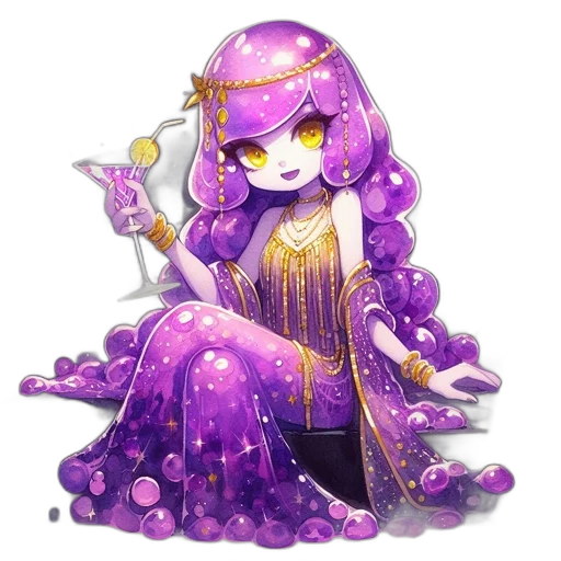 staff, dress, jewelry, fantasy art, concept art, pixel art, anime, outer space transparent PNG cut-out