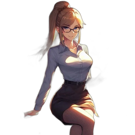 dress, staff, weapon, robot, anime, cartoon, pixel art, concept art transparent PNG cut-out