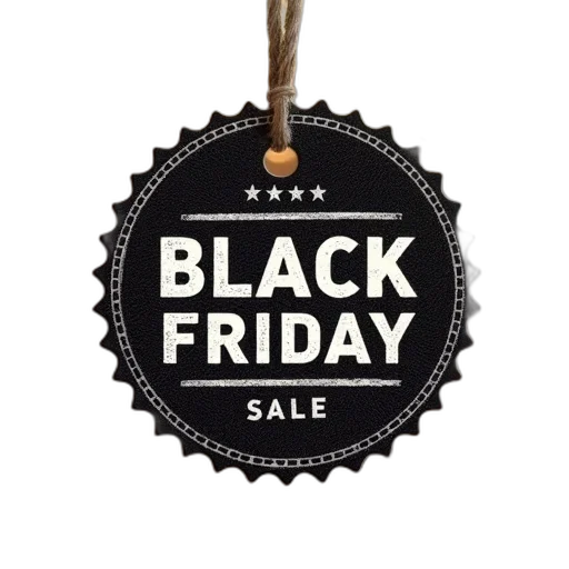 black, friday, sale, stamp transparent PNG cut-out