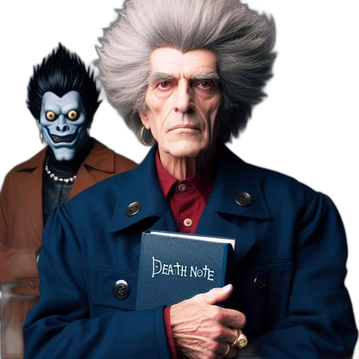 jacket, face, staff, mask, concept art, comic book art, fantasy art, elderly transparent PNG cut-out