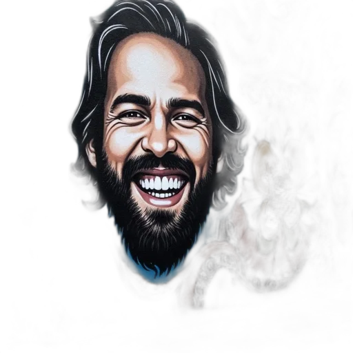 face, photorealistic, cartoon, pencil sketch, watercolor, vibrant, colorful, graffiti transparent PNG cut-out