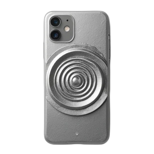 robot, bottle, 3d render, three-dimensional, textured, model, silver, smartphone transparent PNG cut-out