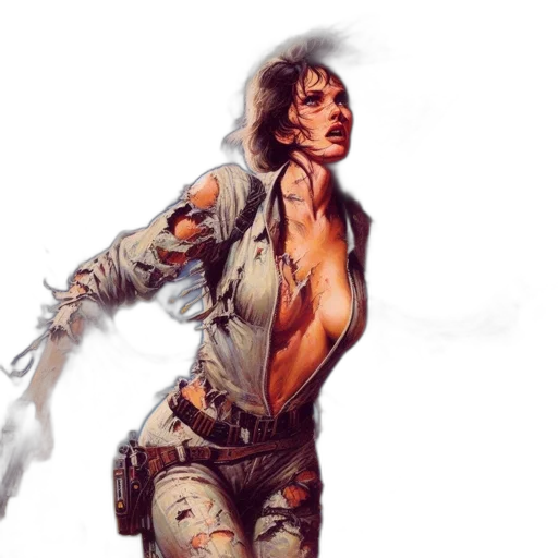 concept art, comic book art, cyberpunk, fantasy art, fire, dramatic, nighttime, scene transparent PNG cut-out