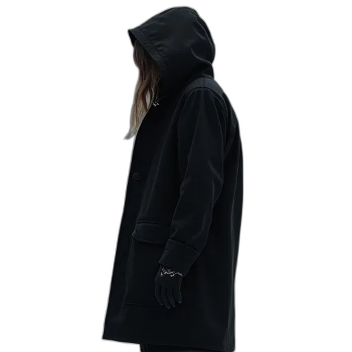 jacket, staff, umbrella, cyberpunk transparent PNG cut-out