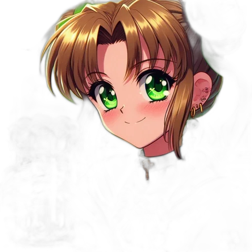 staff, face, anime, pixel art, photorealistic, oil painting, green, neon transparent PNG cut-out