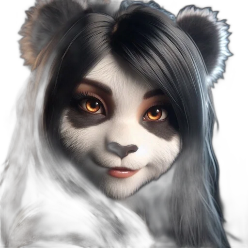 animal, staff, face, fantasy art, photorealistic, concept art, anime, monochrome transparent PNG cut-out
