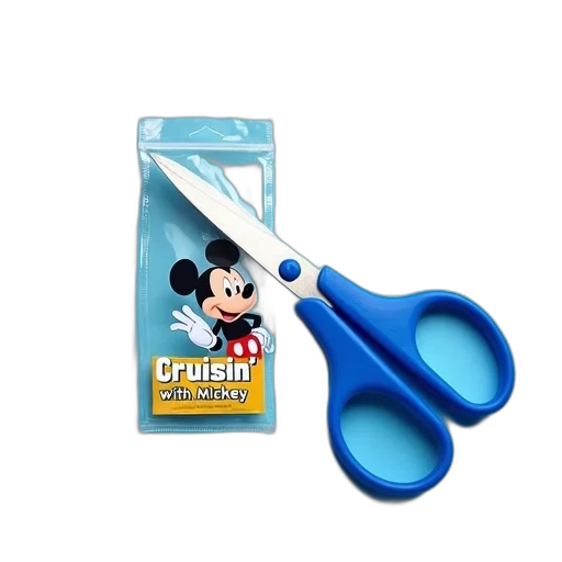 weapon, food, mask, 3d render, pair, blue, plastic, scissors transparent PNG cut-out