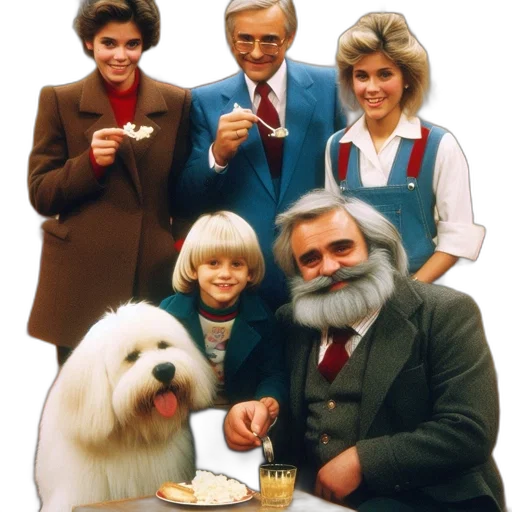staff, food, animal, five, people, three, adults, two transparent PNG cut-out