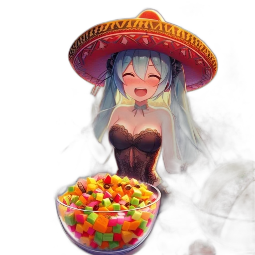 food, hat, dress, weapon, anime, pixel art, concept art, fantasy art transparent PNG cut-out
