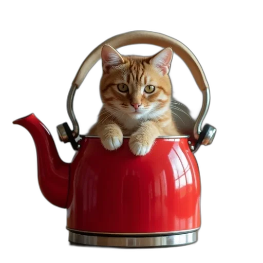 staff, robot, animal, car, photorealistic, 3d render, cat, sitting transparent PNG cut-out