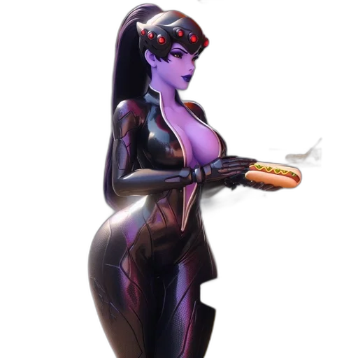 weapon, robot, dress, staff, concept art, cyberpunk, pixel art, vaporwave transparent PNG cut-out