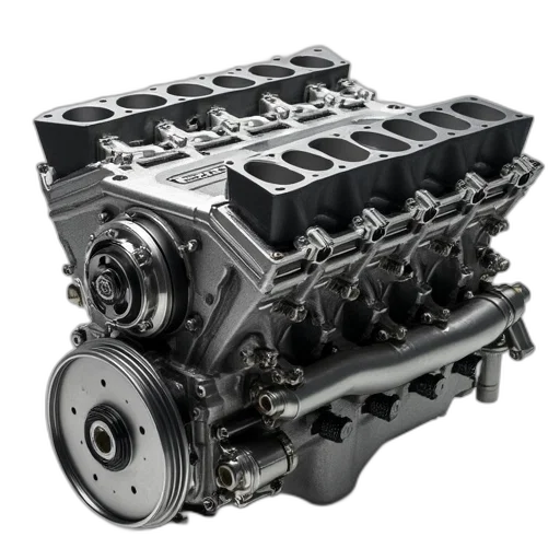 car, engine, block, showing, location, relation, crank, pistons transparent PNG cut-out