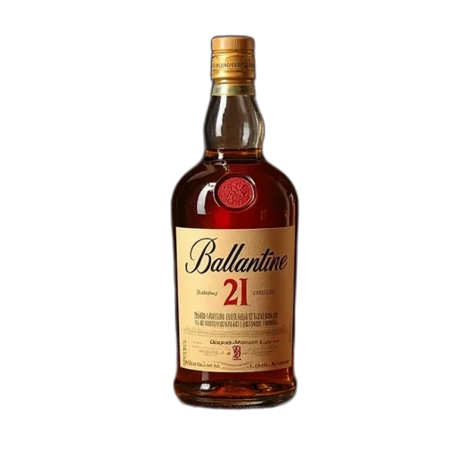 bottle, 3d render, picture, ballantine transparent PNG cut-out