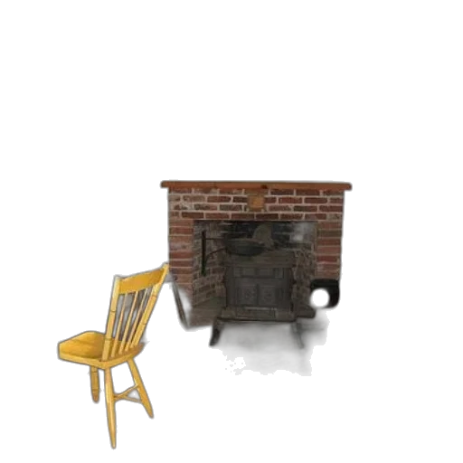furniture, building, umbrella, 3d render, concept art, photorealistic, pixel art, snow transparent PNG cut-out