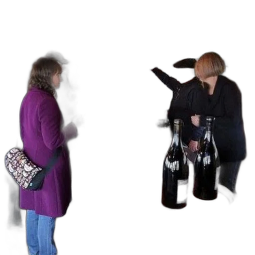 bottle, jacket, umbrella, weapon, concept art, group, people, gather transparent PNG cut-out