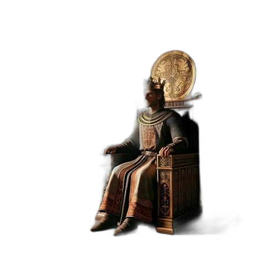 furniture, crown, jewelry, staff, concept art, 3d render, fantasy art, photorealistic transparent PNG cut-out