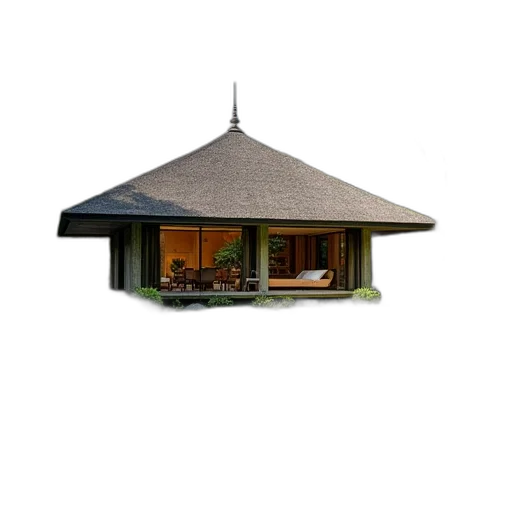 building, umbrella, furniture, hat transparent PNG cut-out