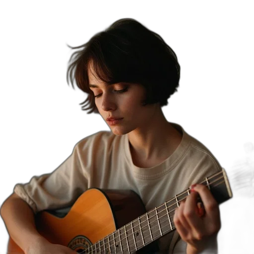 face, photorealistic, oil painting, 3d render, pixel art, woman, short, hair transparent PNG cut-out