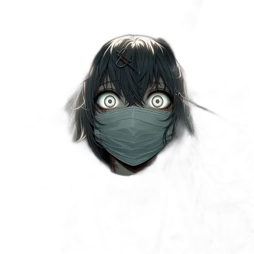 mask, creature, face, animal, anime, concept art, photorealistic, comic book art transparent PNG cut-out
