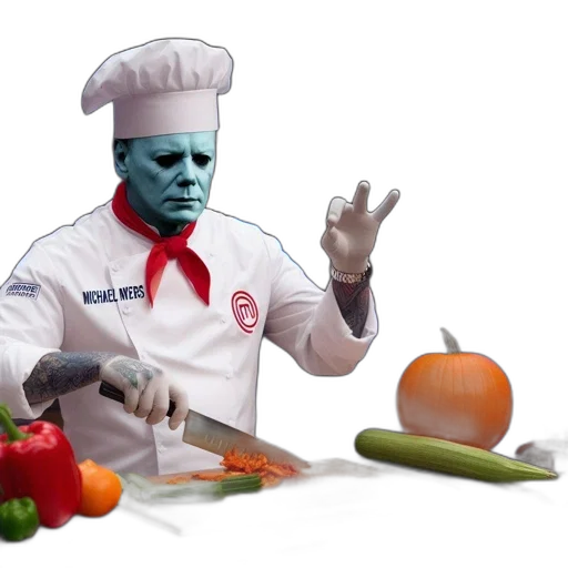 food, staff, robot, mask, concept art, fire, blue, michael transparent PNG cut-out