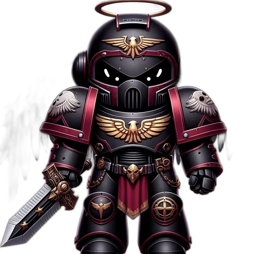 robot, concept art, fantasy art, pixel art, 3d render, armored, warrior, figure transparent PNG cut-out