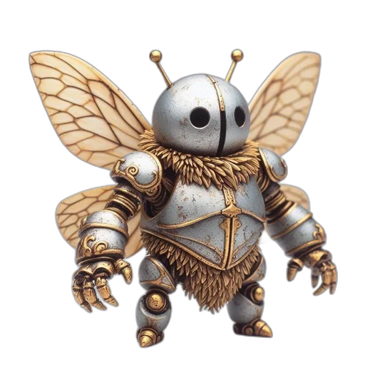 robot, creature, concept art, fantasy art, 3d render, robotic-insect, hybrid, figure transparent PNG cut-out