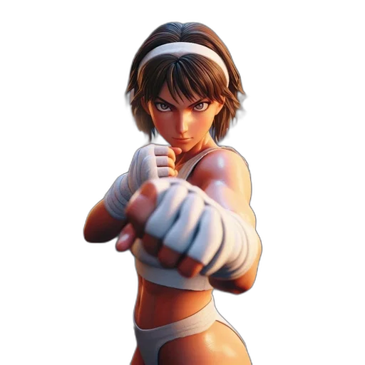 weapon, concept art, pixel art, photorealistic, 3d render, animated, woman, sports transparent PNG cut-out
