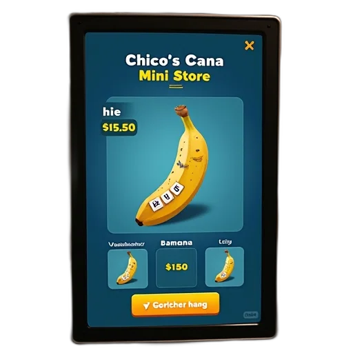 digital, display, showing, product, name, chico, cana, mini transparent PNG cut-out
