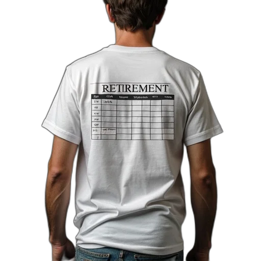 3d render, cyberpunk, retirement, schedule, shirt transparent PNG cut-out